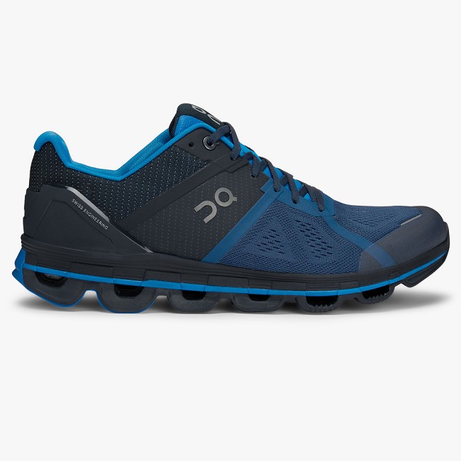 ON Cloudace Mens - Men's Road Running Shoes NZ-78542 Navy/Malibu